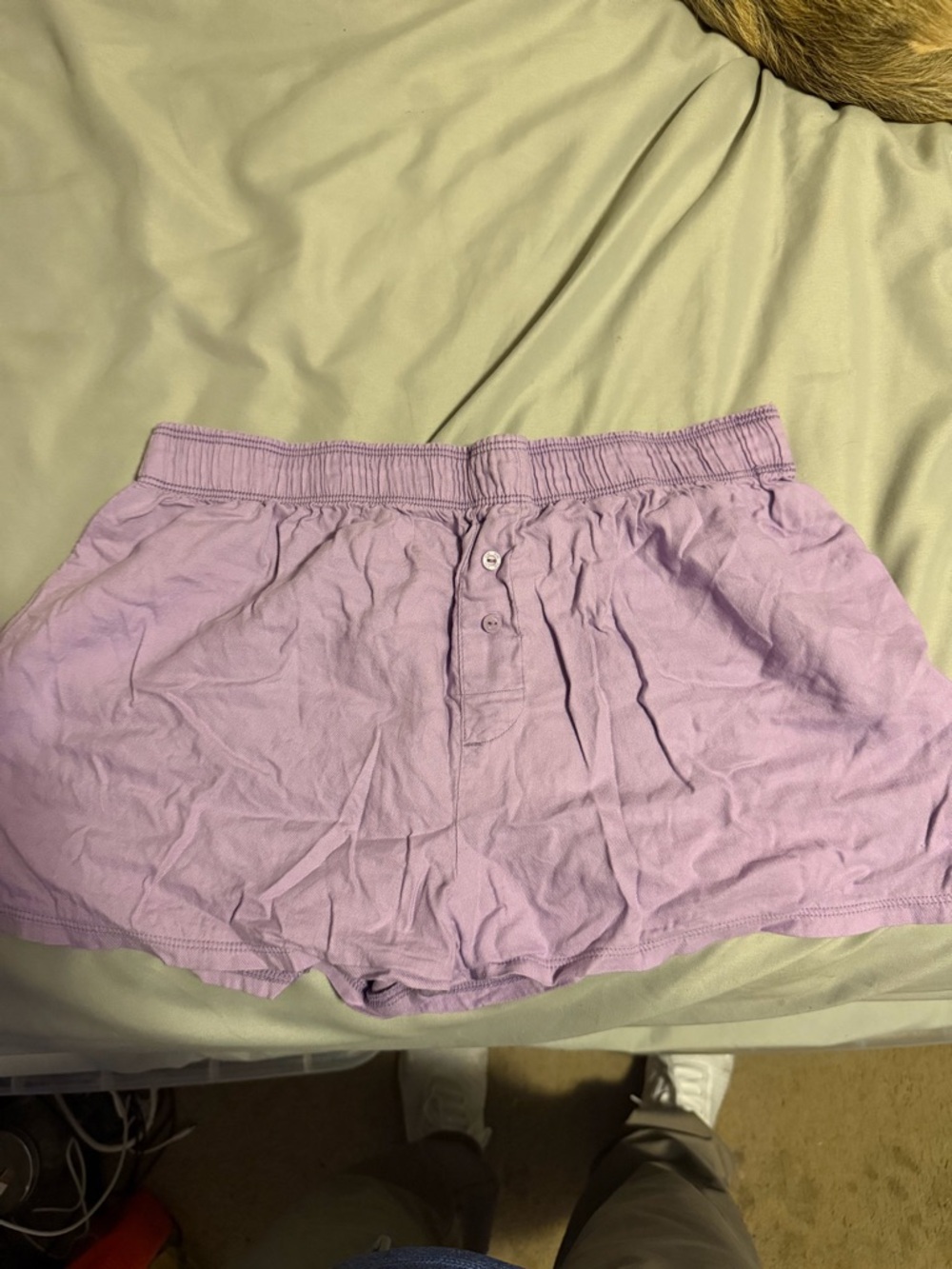PINK Victoria's Secret Light Lavender Cotton Lounge Shorts